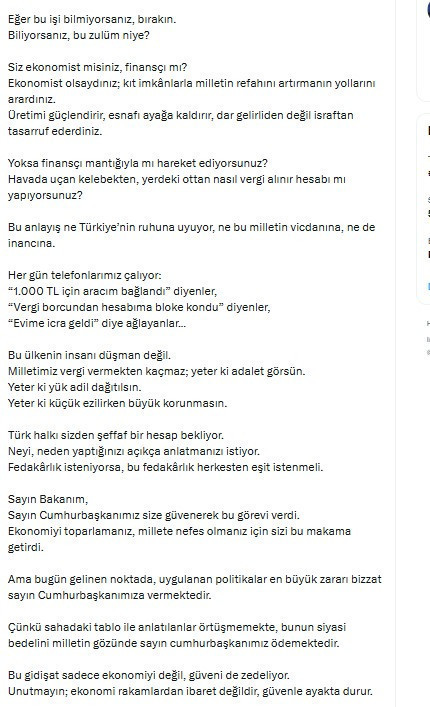 AK Partili AK Partili'ye bunu yapar mı? Mehmet Şimşek'i hedef aldı: Siz ekonomist misiniz, finansçı mı? - Resim : 2