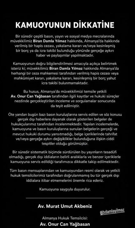 Hapis cezası aldığı iddia edilmişti: Biran Damla Yılmaz'dan belgeli yanıt - Resim: 6