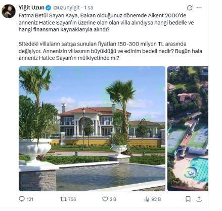 Belediye bursuyla okuyan Fatma Betül Sayan Kaya’nın ailesi gayrimenkul imparatoru çıktı - Resim : 3
