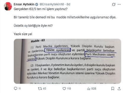 CHP'den ihracı istenen vekillerden ilk açıklama - Resim : 4
