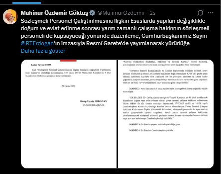 Sözleşmeli personele 'yarı zamanlı çalışma': Kimler yararlanamayacak? - Resim : 1
