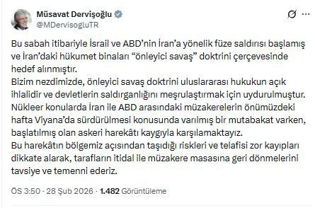 Müsavat Dervişoğlu’ndan 'itidal' çağrısı: Uluslararası hukukun açık ihlalidir - Resim : 2