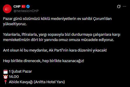 CHP'nin yeni miting adresi belli oldu - Resim : 2