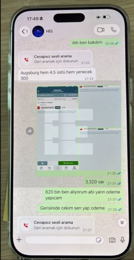 Haluk Levent ve yardımcısının bahis mesajları ortaya çıktı: Stuttgart handicap Gaziantep yenecek - Resim : 3