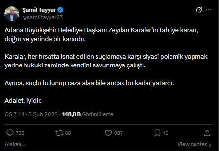 Şamil Tayyar'dan Zeydan Karalar'ın tahliyesine ezber bozan yorum - Resim : 2