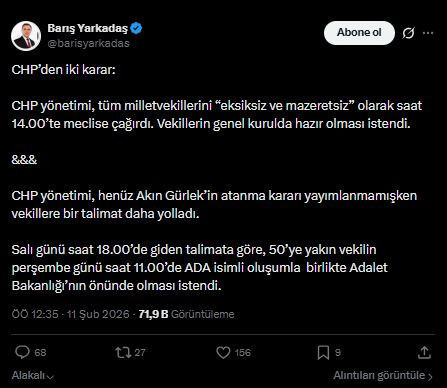 CHP'de Akın Gürlek harekatı: Tüm vekiller eksiksiz Meclis'e çağrıldı - Resim : 3