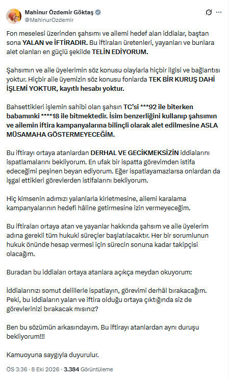 YENİ Parti fon vurgununda 2 isim daha verdi: Mahinur Göktaş'ın babası ve bir bakan listede - Resim : 2