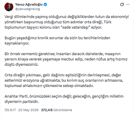 Yavuz Ağıralioğlu: Kötü ekonomi yönetimi toplumsal ahlakı çökertti - Resim : 1