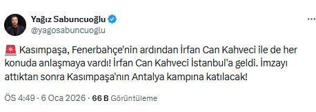 İrfan Can Kahveci Kasımpaşa’da - Resim : 1