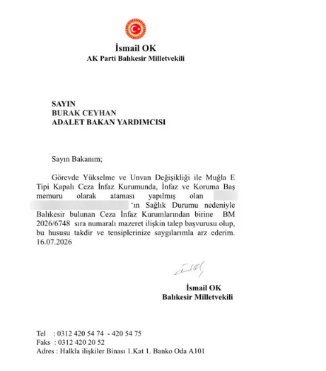 AK Partili İsmail Ok Bakana göndereceği "torpil" mesajını vekillere gönderdi - Resim : 1