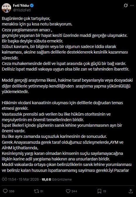 MHP'li Feti Yıldız, İBB Davası'nı mı kastetti? 'Delilsiz ispat...' - Resim : 1