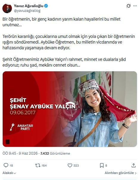 Şehit Aybüke öğretmen unutulmadı: Siyasilerden ortak ses - Resim : 4