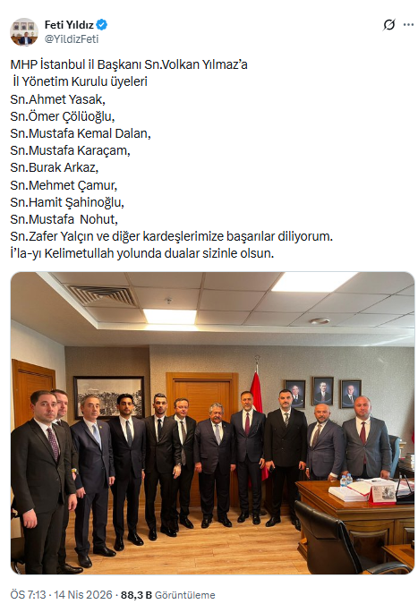 MHP'de istifa depreminin ardından İstanbul'da yeni yönetim açıklandı - Resim : 1