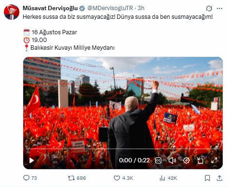 Dervişoğlu'ndan yurttaşlara tarihi çağrı: Herkes sussa da biz susmayacağız - Resim : 3