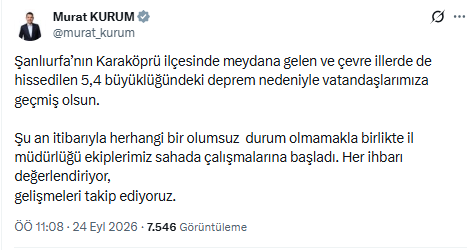 Şanlıurfa'da şiddetli deprem: 5,4 ile sallandı - Resim : 3
