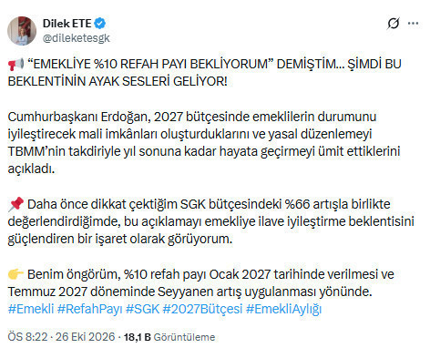 SGK Uzmanı Dilek Ete’den emekli maaşı tahmini: Ocak’ta yüzde 10, temmuzda ek zam - Resim : 2
