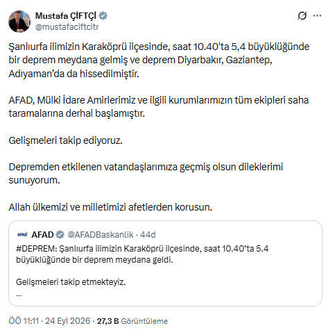 Şanlıurfa'da şiddetli deprem: 5,4 ile sallandı - Resim : 4