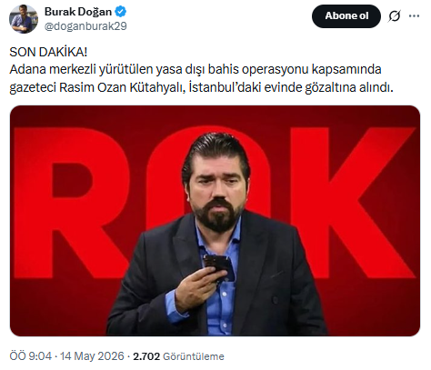 Yasa dışı bahis operasyonunda Rasim Ozan Kütahyalı da gözaltına alındı - Resim : 2