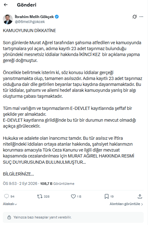Melih Gökçek’ten Murat Ağırel hakkında suç duyurusu: Soruşturma sonrası harekete geçti - Resim : 2