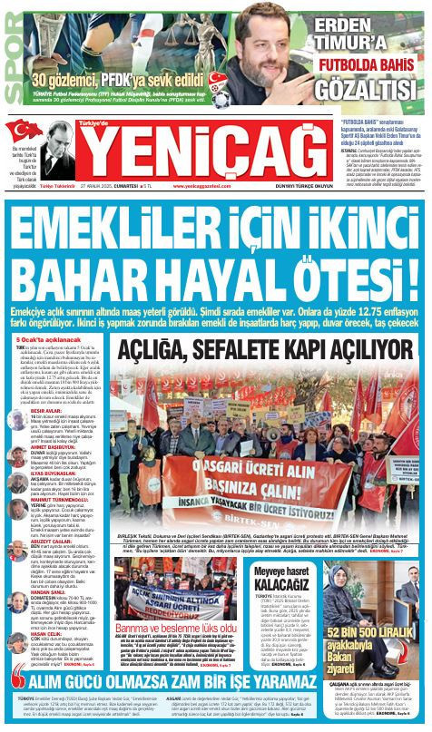 Yeniçağ Gazetesi: Emekliler için ikinci bahar hayal ötesi! - Resim : 1