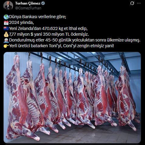 Turhan Çömez ifşa etti: İthal edilen etlerle Toni'yi Coni'yi zengin etmişiz - Resim : 1