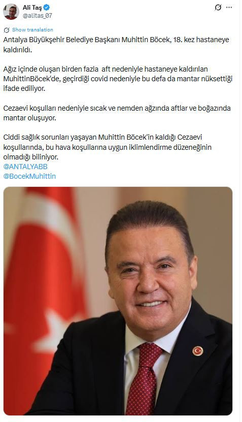 Muhittin Böcek hastaneye kaldırıldı - Resim : 1