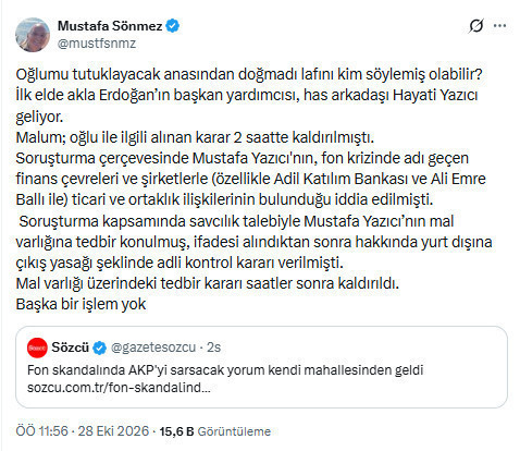 Mustafa Sönmez: Fon tartışmasında direnç gösteren AK Partili Hayati Yazıcı - Resim : 2