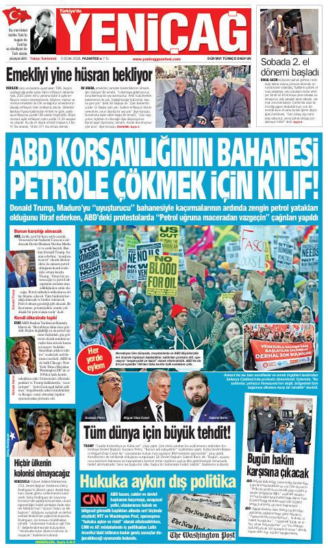 Yeniçağ Gazetesi: ABD korsanlığının bahanesi petrole çökmek için kılıf - Resim : 1