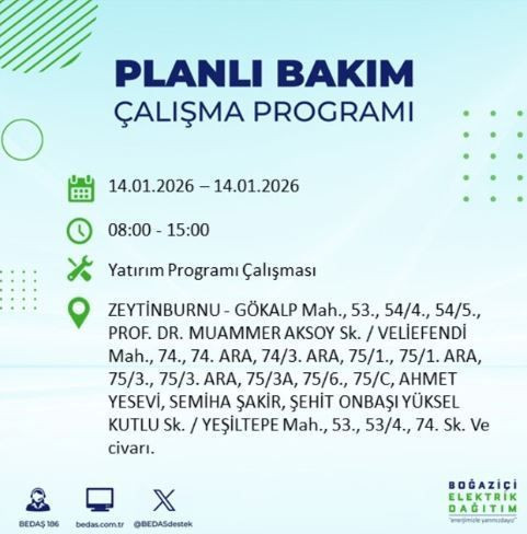İstanbul’da dev elektrik kesintisi: Hangi ilçeler etkilenecek? - Resim: 3