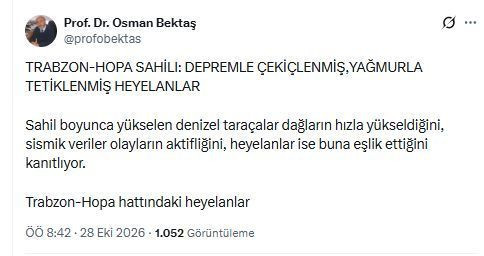 Prof. Dr. Osman Bektaş'tan Trabzon-Hopa hattı için uyarı: "Heyelanlar basit birer yağış sonucu değil" - Resim: 8