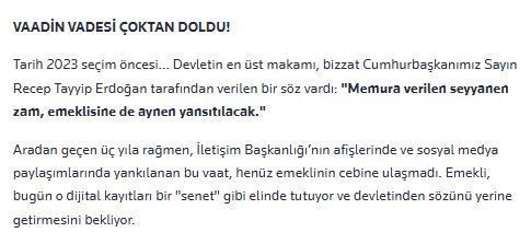 Erdoğan’ın tutmadığı emekli zammı sözü: İktidar gazetesi karşısına aldı - Resim: 6