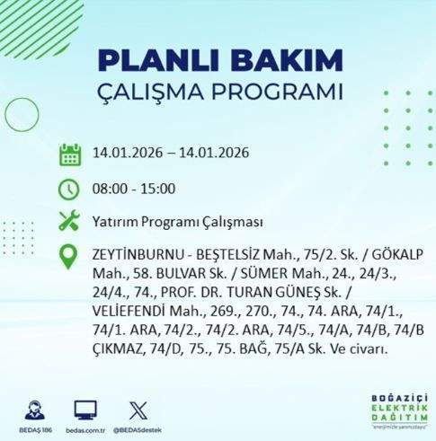İstanbul’da dev elektrik kesintisi: Hangi ilçeler etkilenecek? - Resim: 9