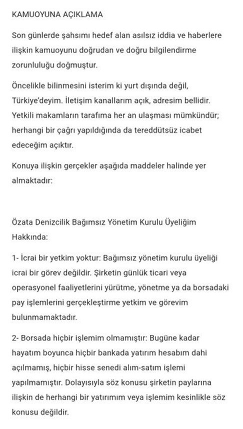 Yakalama kararı olan bakan yardımcısının damadından ilk açıklama - Resim : 1