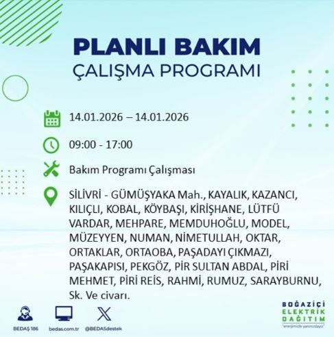 İstanbul’da dev elektrik kesintisi: Hangi ilçeler etkilenecek? - Resim: 14