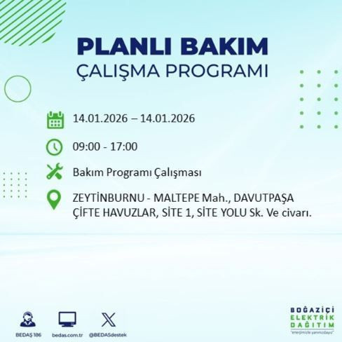 İstanbul’da dev elektrik kesintisi: Hangi ilçeler etkilenecek? - Resim: 7