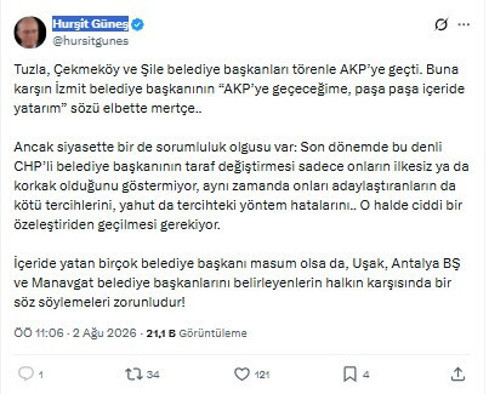 Hurşit Güneş'ten CHP'ye dikkat çeken çağrı: 'Ciddi bir özeleştiri şart' - Resim : 2