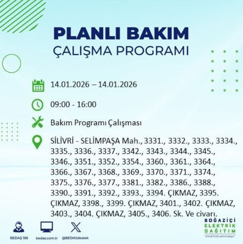 İstanbul’da dev elektrik kesintisi: Hangi ilçeler etkilenecek? - Resim: 12