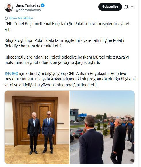 Yarkadaş'ın Kılıçdaroğlu iddiasına Mansur Yavaş'tan yanıt: 'Uydurmayın' - Resim : 2