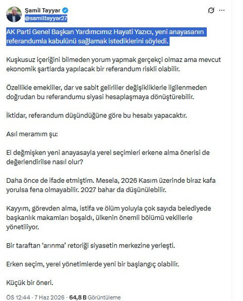 AK Parti'nin anayasa planı referandum mu? - Resim : 1