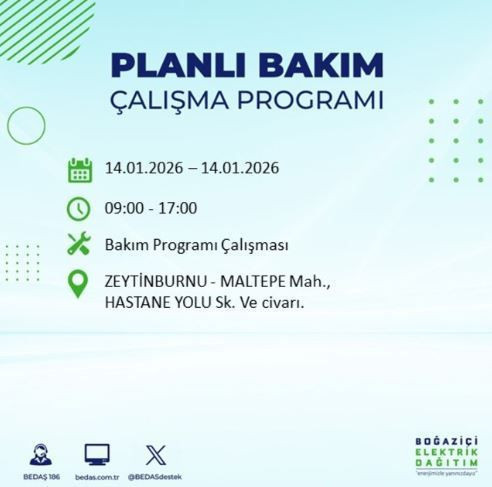 İstanbul’da dev elektrik kesintisi: Hangi ilçeler etkilenecek? - Resim: 8