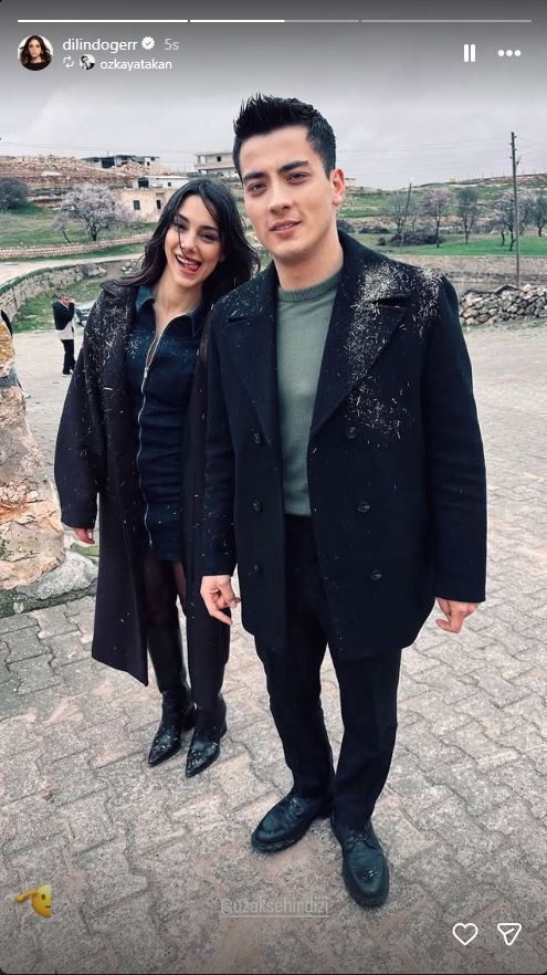 Uzak Şehir’de rol arkadaşlığı gerçeğe dönüşmüştü: Dilin Döğer ve Atakan Özkaya’dan yeni kareler - Resim : 4