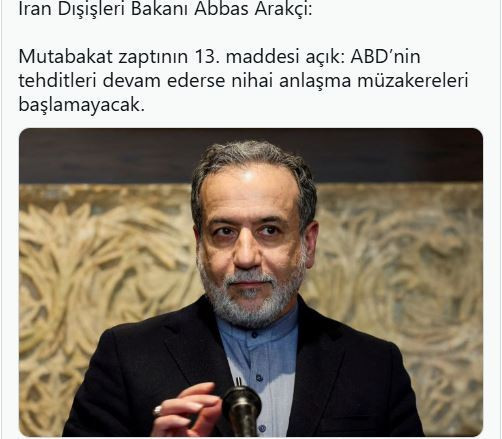 İran ABD'ye rest çekti: Tehditler sürerse müzakereler başlamaz - Resim : 1