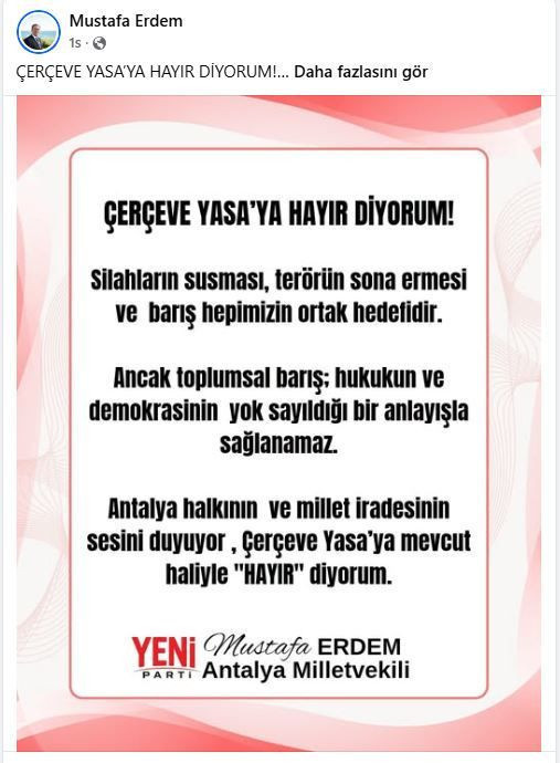 YENİ Partili 21 vekil çerçeve yasaya hayır dedi: Özgür Özel 'sorumluluklarıyla baş başa bırakıyorum' demişti - Resim: 27