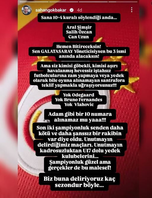 Şahan Gökbakar'ın Galatasaray'dan ihracı istendi: İsyan etmişti - Resim: 9