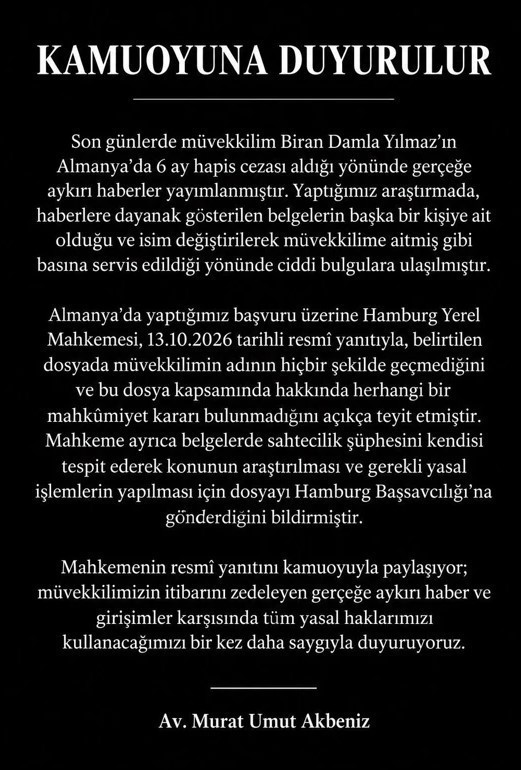 Biran Damla Yılmaz'a hapis iddiasında yeni gelişme: Belgeler sahte - Resim : 2