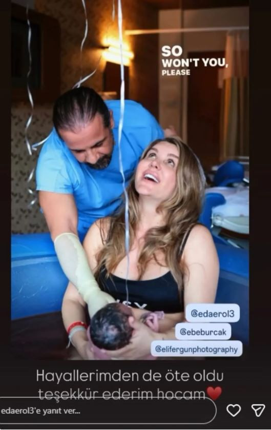 Esra Erol teyze oldu: Eda Erol, oğlunu kucağına aldı - Resim : 1