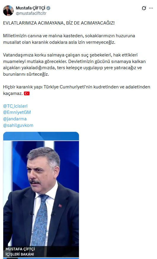 Mustafa Çiftçi açıkladı: Evlatlarımıza acımayana biz de acımayacağız - Resim : 1