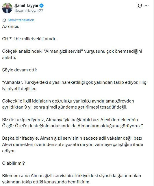 Tayyar'ın Gökçek teorisine aranan kan bulundu: Alman istihbaratı aleviler üzerinden solu etkilemiş - Resim : 2