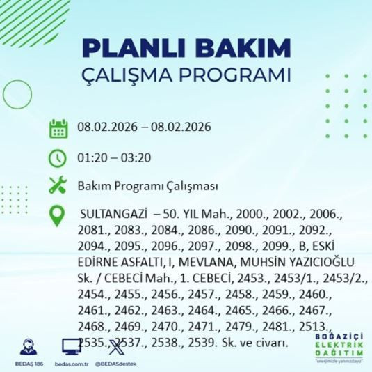 İstanbul'un 10 ilçesinde elektrik kesintisi: Pazar günü ışıklar sönecek - Resim: 8