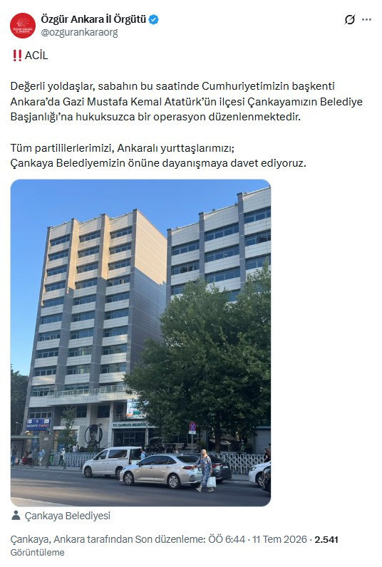 Çankaya Belediyesi'ne operasyon: Belediye Başkanı Hüseyin Can Güner dahil 36 kişiye gözaltı kararı - Resim : 2